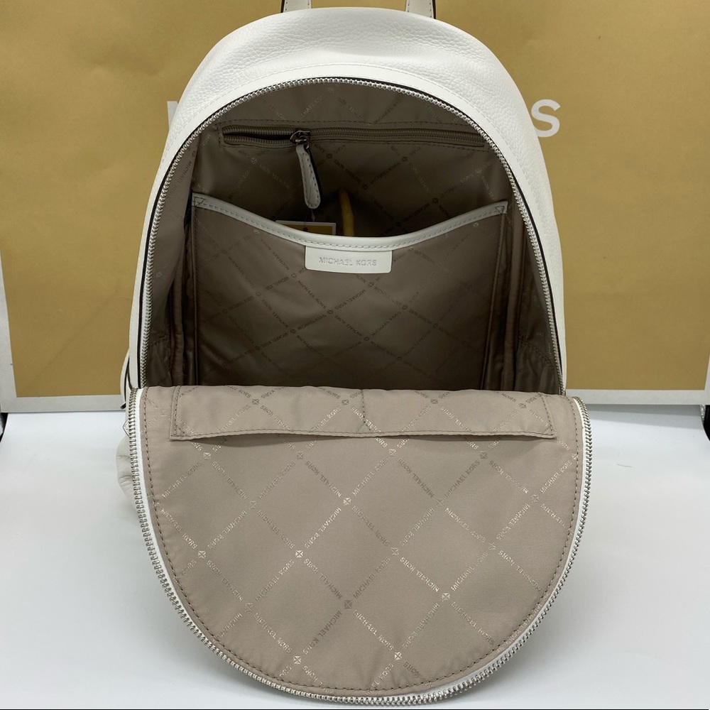 MICHAEL KORS KENLY LARGE BACKPACK OPTIC WHITE - Picture 10 of 16